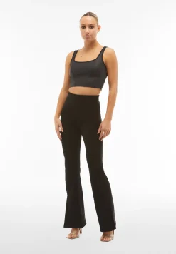 Freddy Top corto stile bustier in similpelle-Donna Top E Canotte