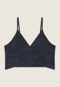Freddy Top cropped fantasia camo con incroci frontali-Donna Top E Canotte