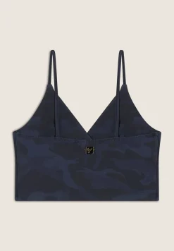 Freddy Top cropped fantasia camo con incroci frontali-Donna Top E Canotte