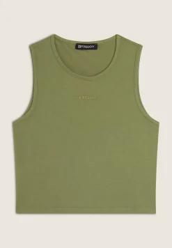 Freddy Top Cropped slim fit in jersey stretch-Donna Top E Canotte