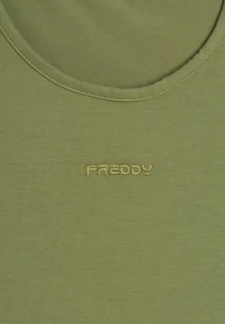 Freddy Top Cropped slim fit in jersey stretch-Donna Top E Canotte