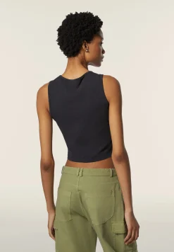 Freddy Top Cropped slim fit in jersey stretch-Donna Top E Canotte