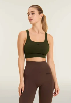 Freddy Top sportivo con coppe e inserti a spina di pesce-Donna Pilates|Fitness