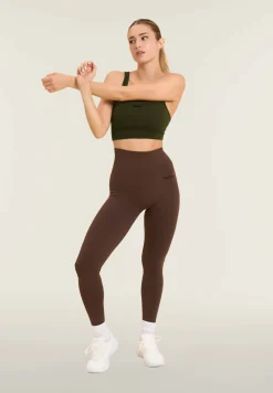 Freddy Top sportivo con coppe e inserti a spina di pesce-Donna Pilates|Fitness
