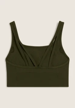 Freddy Top sportivo con coppe e inserti a spina di pesce-Donna Pilates|Fitness
