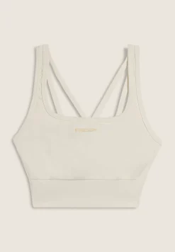 Freddy Top sportivo con coppe e inserti a spina di pesce-Donna Pilates|Fitness