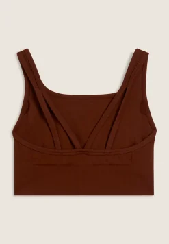 Freddy Top sportivo con coppe e inserti a spina di pesce-Donna Pilates|Fitness