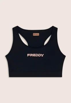 Freddy Top sportivo con retro vogatore elasticizzato-Donna Pilates|Fitness