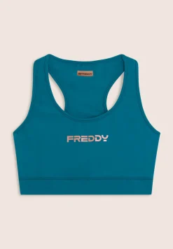 Freddy Top sportivo con retro vogatore elasticizzato-Donna Pilates|Fitness