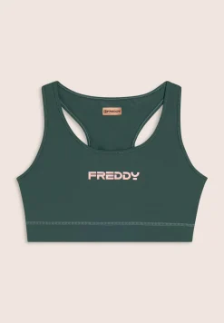 Freddy Top sportivo con retro vogatore elasticizzato-Donna Pilates|Fitness
