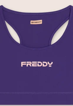 Freddy Top sportivo con retro vogatore elasticizzato-Donna Pilates|Fitness