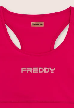 Freddy Top sportivo con retro vogatore elasticizzato-Donna Pilates|Fitness