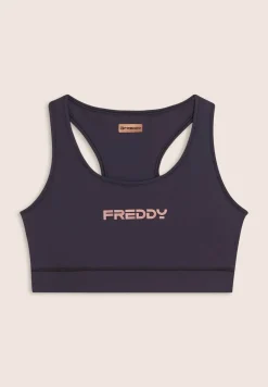 Freddy Top sportivo con retro vogatore elasticizzato-Donna Pilates|Fitness