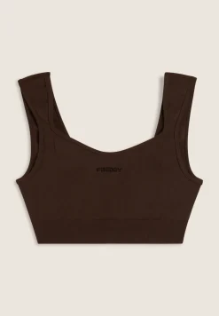 Freddy Top sportivo con scollo a cuore e supporto leggero-Donna Pilates|Fitness