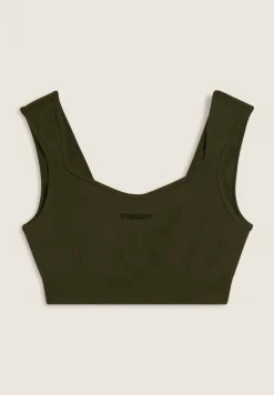 Freddy Top sportivo con scollo a cuore e supporto leggero-Donna Pilates|Fitness