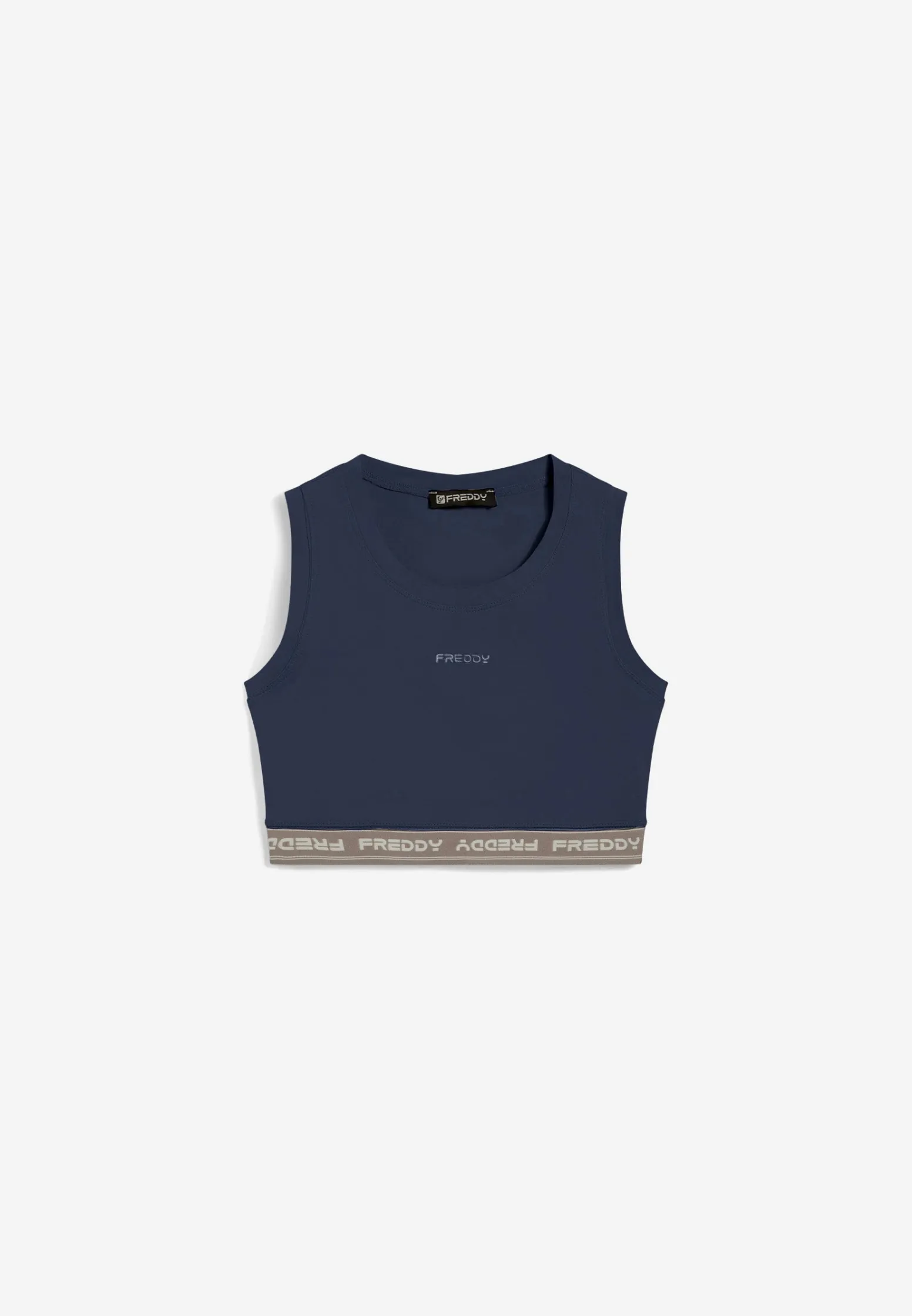 Freddy Top sportivo in heavy jersey stretch con elastico logato-Donna Top E Canotte