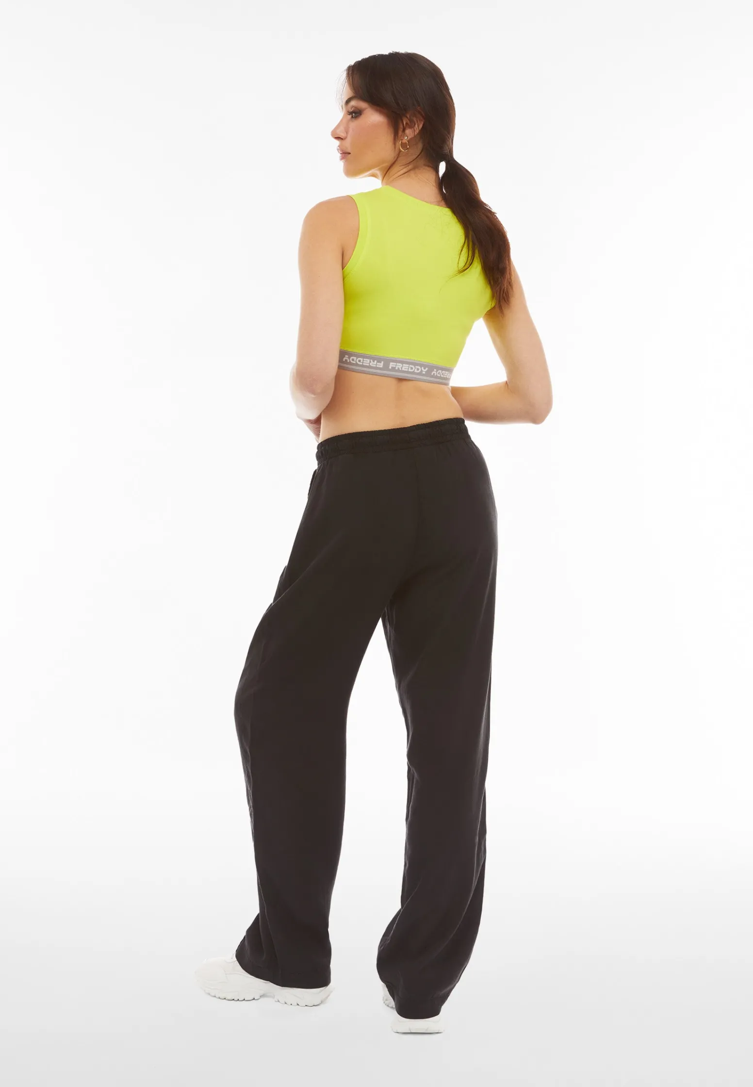 Freddy Top sportivo in heavy jersey stretch con elastico logato-Donna Top E Canotte