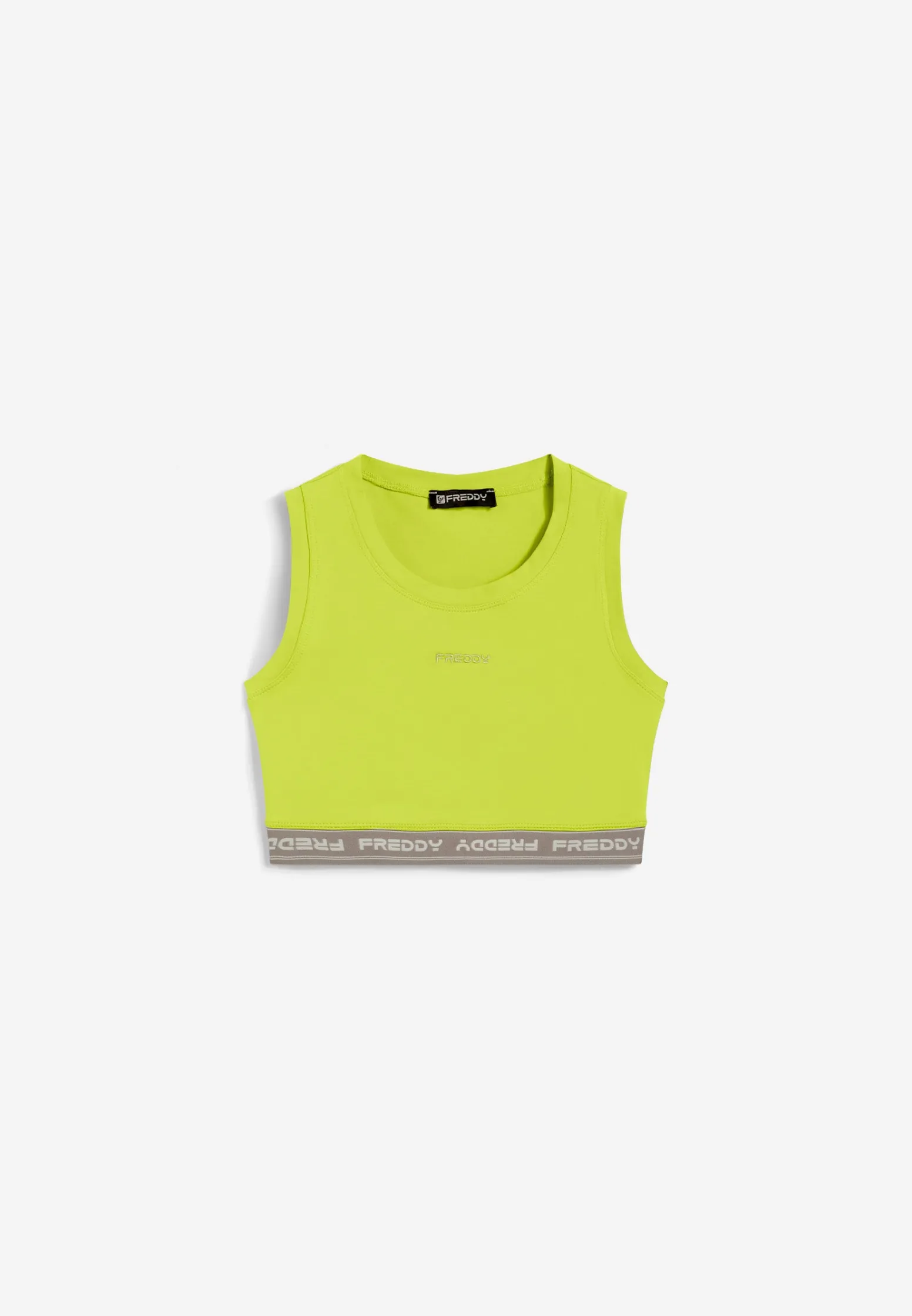 Freddy Top sportivo in heavy jersey stretch con elastico logato-Donna Top E Canotte