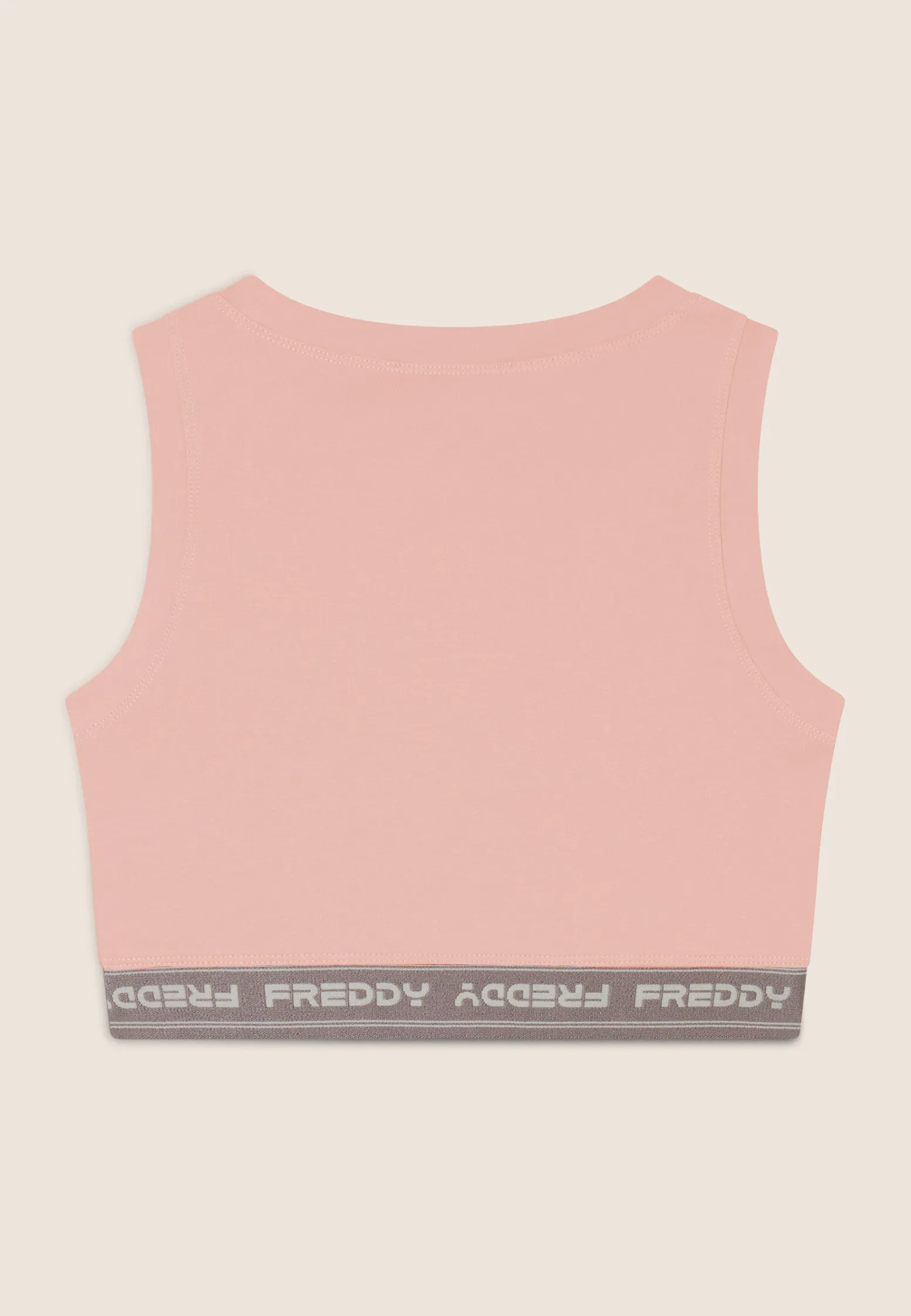 Freddy Top sportivo in heavy jersey stretch con elastico logato-Donna Top E Canotte