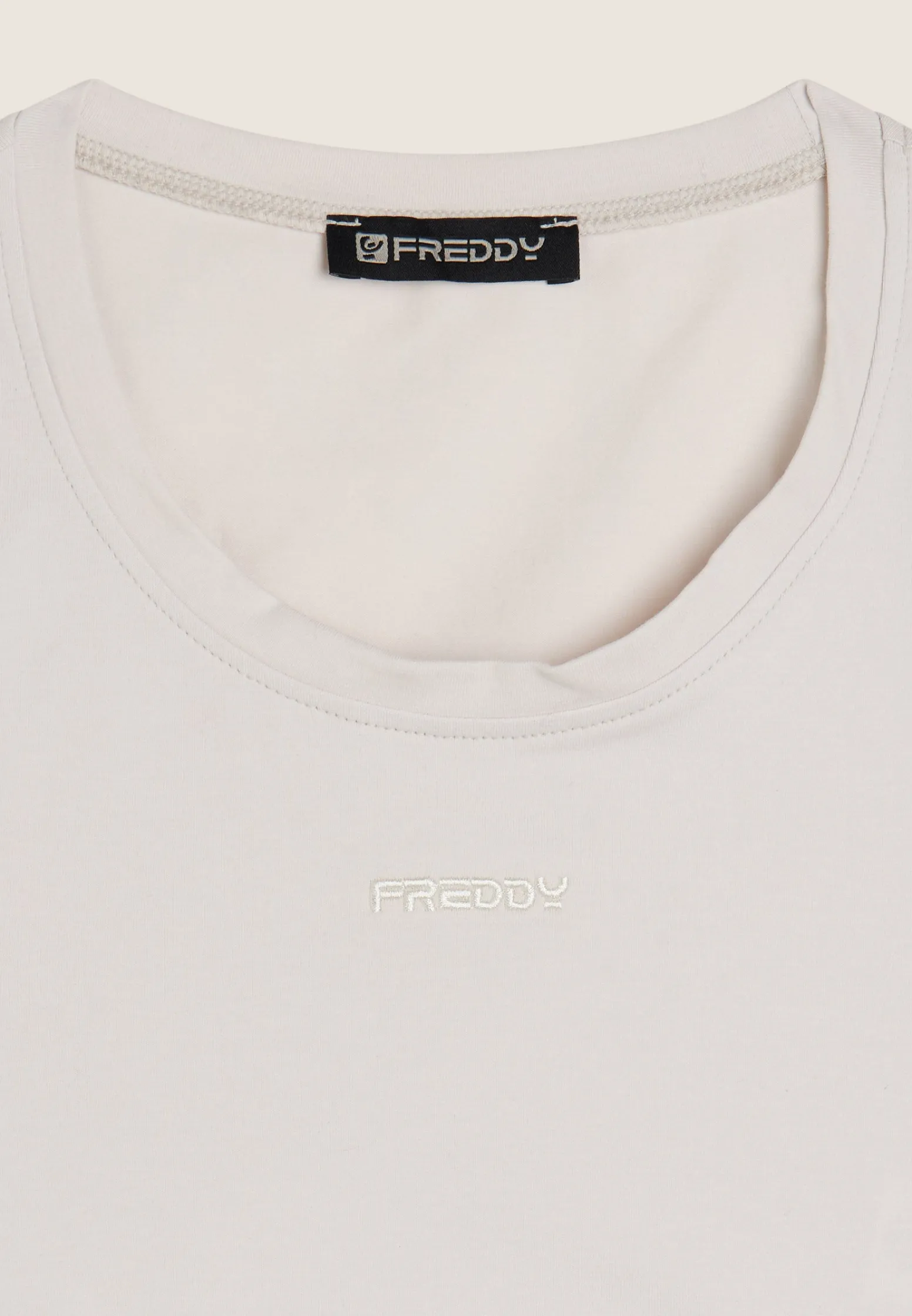 Freddy Top sportivo in heavy jersey stretch con elastico logato-Donna Top E Canotte