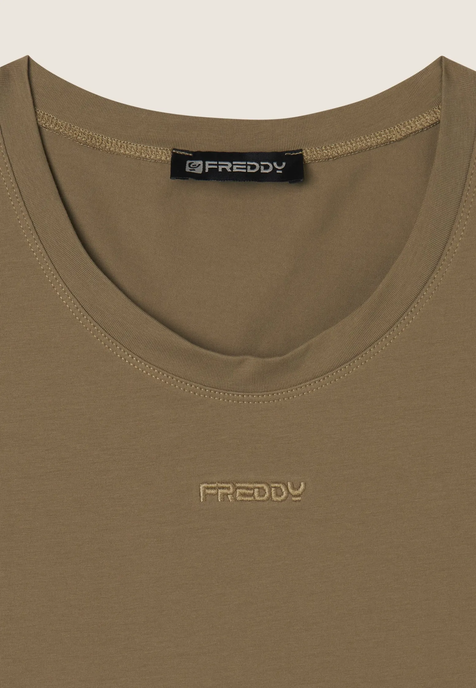 Freddy Top sportivo in heavy jersey stretch con elastico logato-Donna Top E Canotte