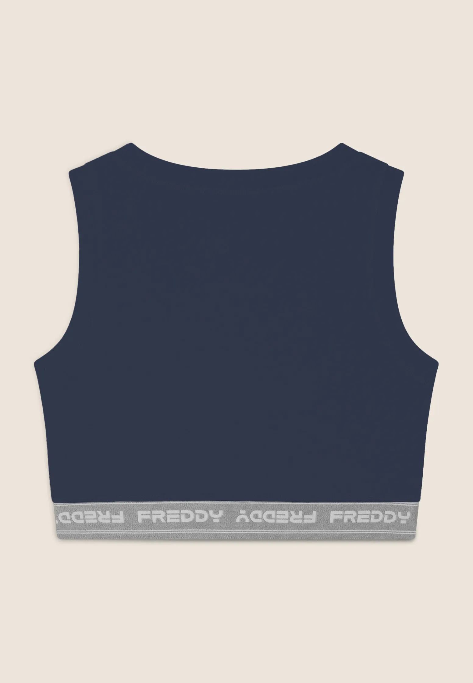 Freddy Top sportivo in heavy jersey stretch con elastico logato-Donna Top E Canotte