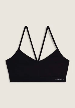 Freddy Top sportivo seamless con spalline incrociate-Donna Fitness|Yoga