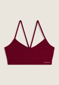 Freddy Top sportivo seamless con spalline incrociate-Donna Fitness|Yoga