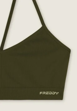 Freddy Top sportivo seamless con spalline incrociate-Donna Fitness|Yoga