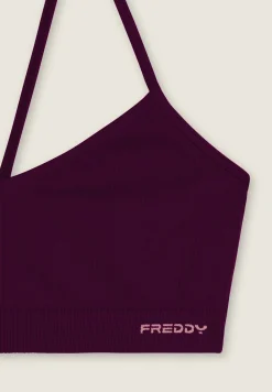 Freddy Top sportivo seamless con spalline incrociate-Donna Fitness|Yoga