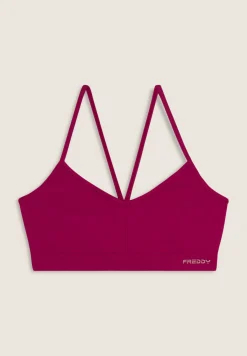 Freddy Top sportivo seamless con spalline incrociate-Donna Fitness|Yoga