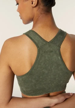 Freddy Top sportivo seamless ice wash con spalline incrociate-Donna Padel|Pilates