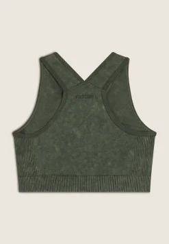 Freddy Top sportivo seamless ice wash con spalline incrociate-Donna Padel|Pilates