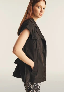 Freddy Trench donna senza maniche con cintura in vita-Donna Giacche
