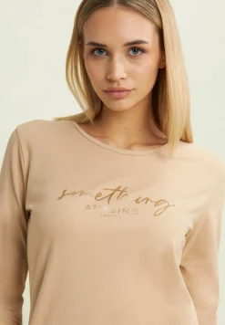 Freddy T-shirt a maniche lunghe con scritta “Something Amazing”-Donna T-shirts