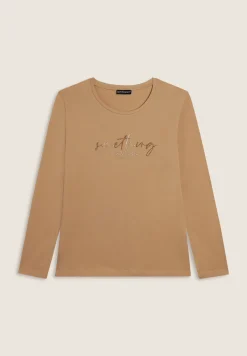 Freddy T-shirt a maniche lunghe con scritta “Something Amazing”-Donna T-shirts