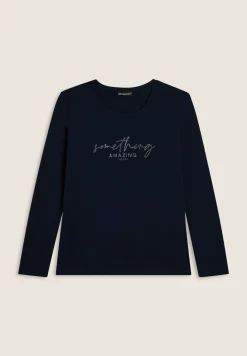 Freddy T-shirt a maniche lunghe con scritta “Something Amazing”-Donna T-shirts