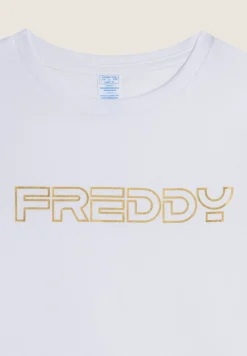 Freddy T-shirt Bambina 100% Cotone con Logo- T-shirts