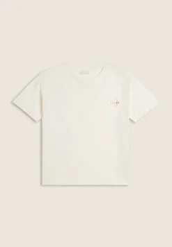 Freddy T-shirt Bambina corta in jersey elasticizzato logo bronzo- T-shirts