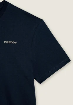 Freddy T-shirt basic in cotone con logo lato cuore-Uomo T-shirts E Polo