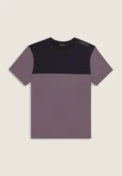 Freddy T-shirt colour block con stampa sulla spalla-Uomo T-shirts E Polo