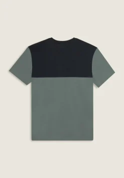 Freddy T-shirt colour block con stampa sulla spalla-Uomo T-shirts E Polo