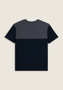 Freddy T-shirt colour block con stampa sulla spalla-Uomo T-shirts E Polo