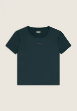 Freddy T-shirt comfort fit con maniche corte in tessuto tecnico-Donna Padel|Pilates