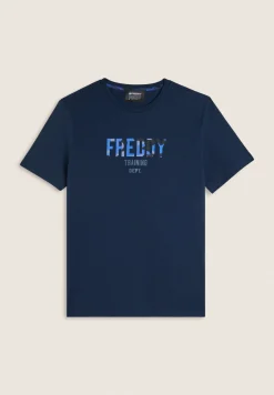 Freddy T-shirt comfort fit con maxi logo camouflage-Uomo T-shirts E Polo