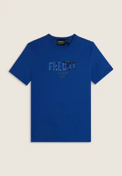 Freddy T-shirt comfort fit con maxi logo camouflage-Uomo T-shirts E Polo