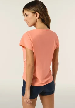 Freddy T-Shirt comfort in Tessuto tecnico con bordature a contrasto-Donna Padel|Pilates