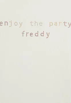 Freddy T-shirt con grafica “Enjoy the party” in strass-Donna T-shirts
