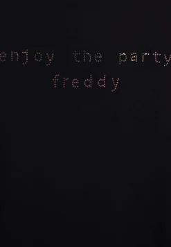 Freddy T-shirt con grafica “Enjoy the party” in strass-Donna T-shirts