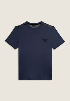 Freddy T-shirt con inserti camouflage e logo sul cuore-Uomo T-shirts E Polo